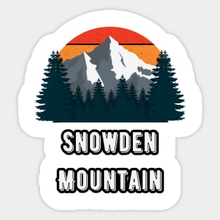 Snowden Mountain Sticker